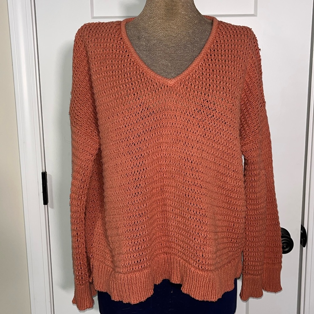 Madewell Women’s Crochet Knit Slouchy Sweater Size S